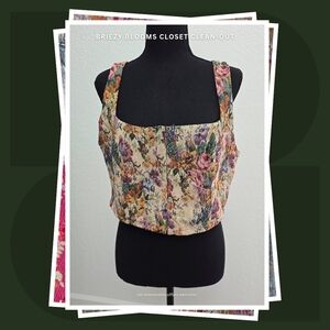 Wild Fable Floral Corset Top